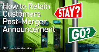 Bank with stay or go signs