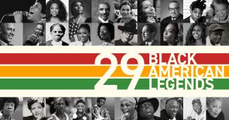 Collage of 29 legendary Black Americans included in this blog